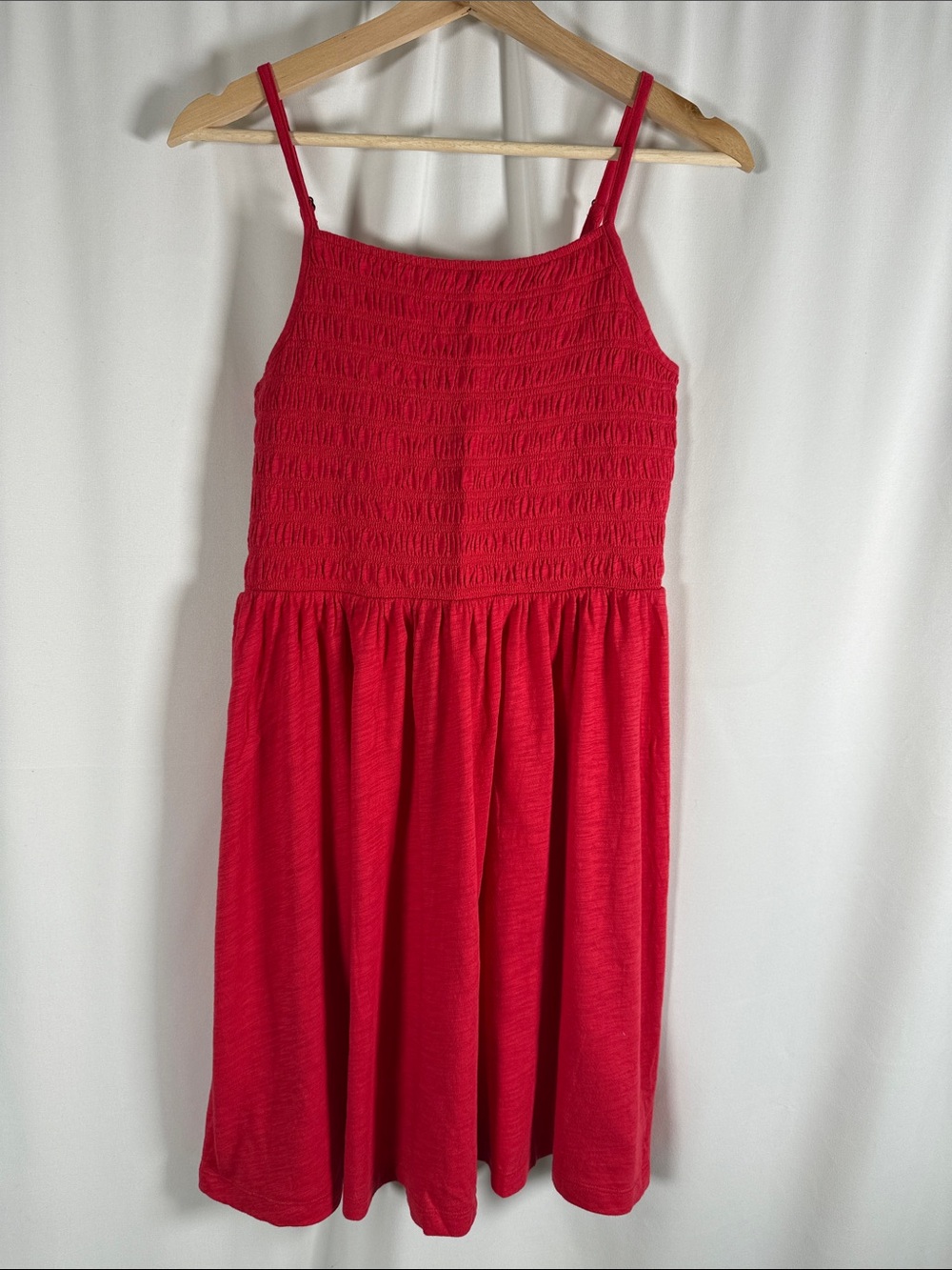 GAP Red Smocked Sundress with Adjustable Straps